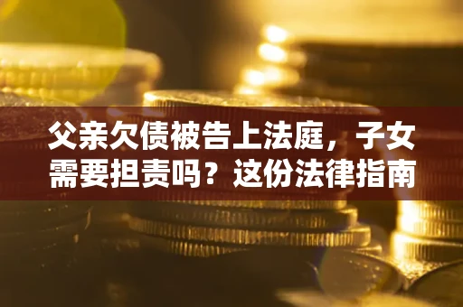 济南父亲欠债被告上法庭，子女需要担责吗？这份法律指南必须看完